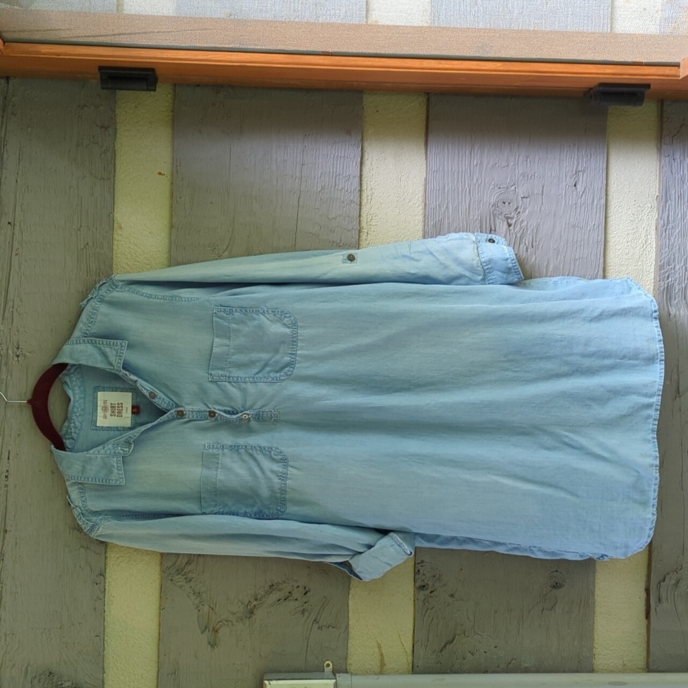 XL women's denim shirt dress